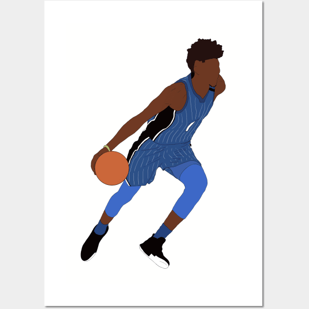 Jonathan Isaac Dribbling Wall Art by rattraptees